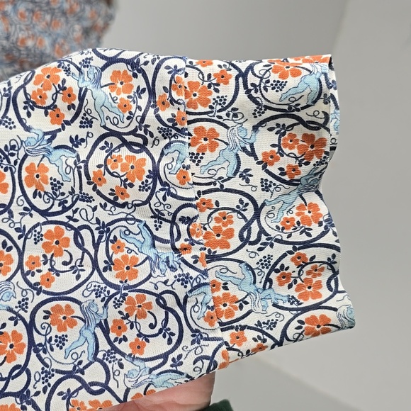 {Lawson} Mid-Century Vinatage Button Down Floral Print Blouse - Picture 9 of 14